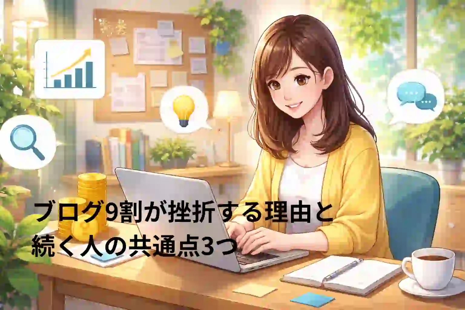 ブログ9割が挫折する理由と続く人の共通点3つ