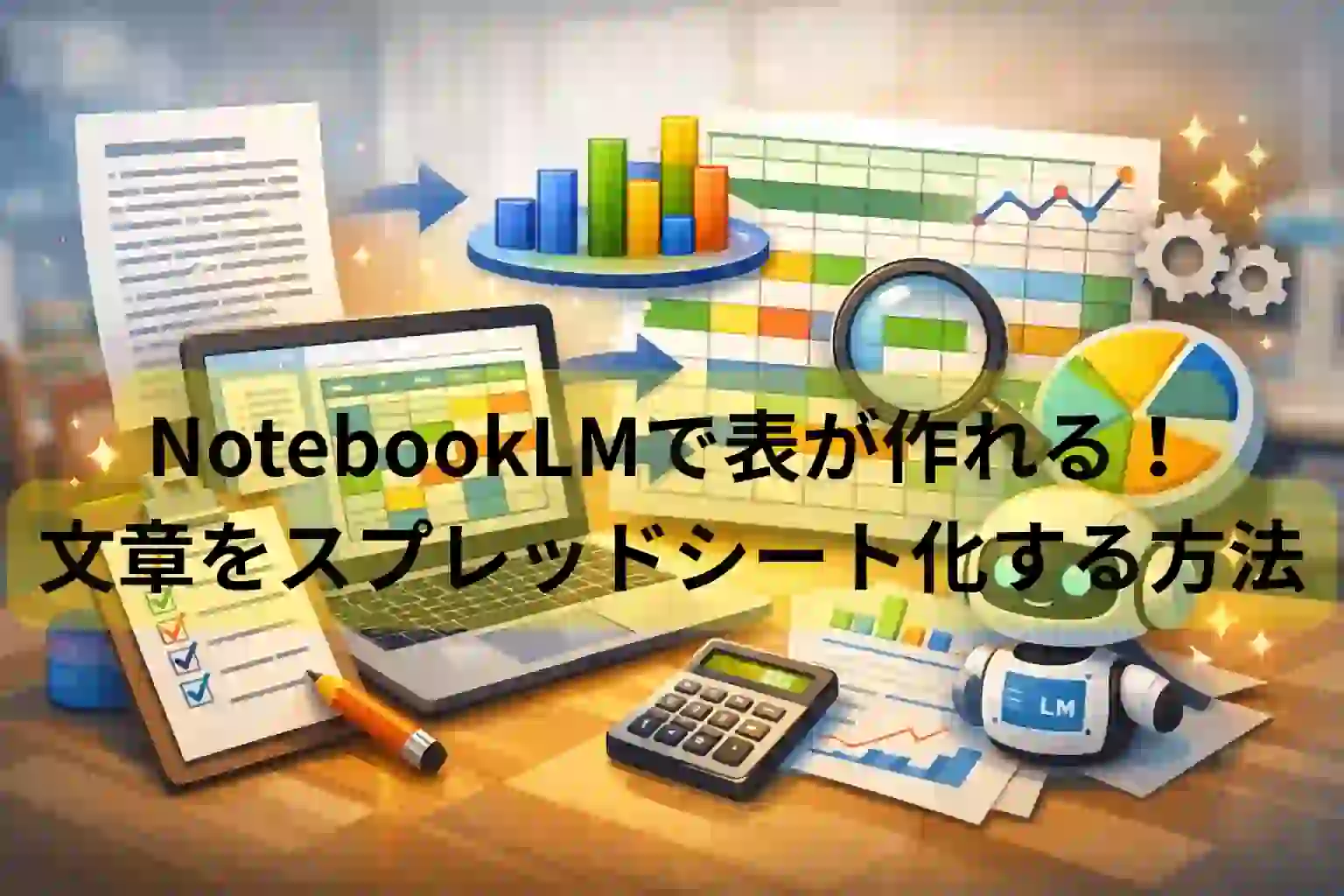 【新機能】NotebookLMで表が作れる！文章をスプレッドシート化する方法