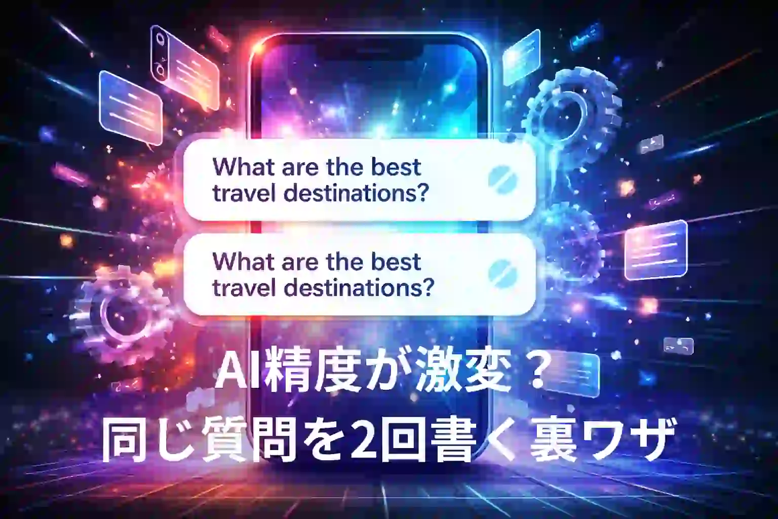 AI精度が激変？同じ質問を2回書く裏ワザ