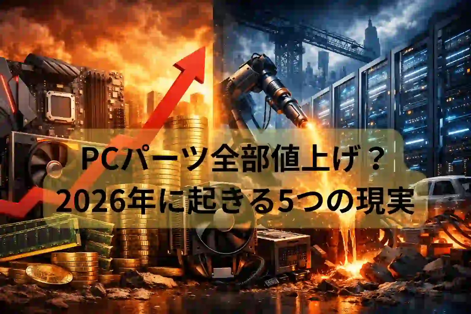 PCパーツ全部値上げ？2026年に起きる5つの現実