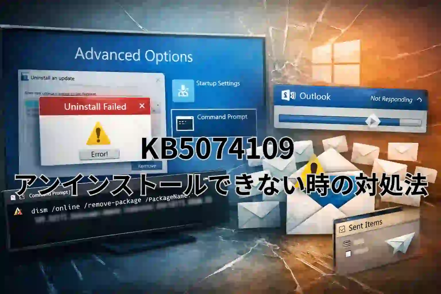 KB5074109 アンインストールできない時の対処法