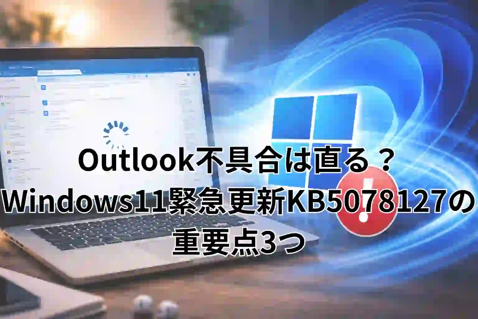 Outlook不具合は直る？Windows11緊急更新KB5078127の重要点3つ