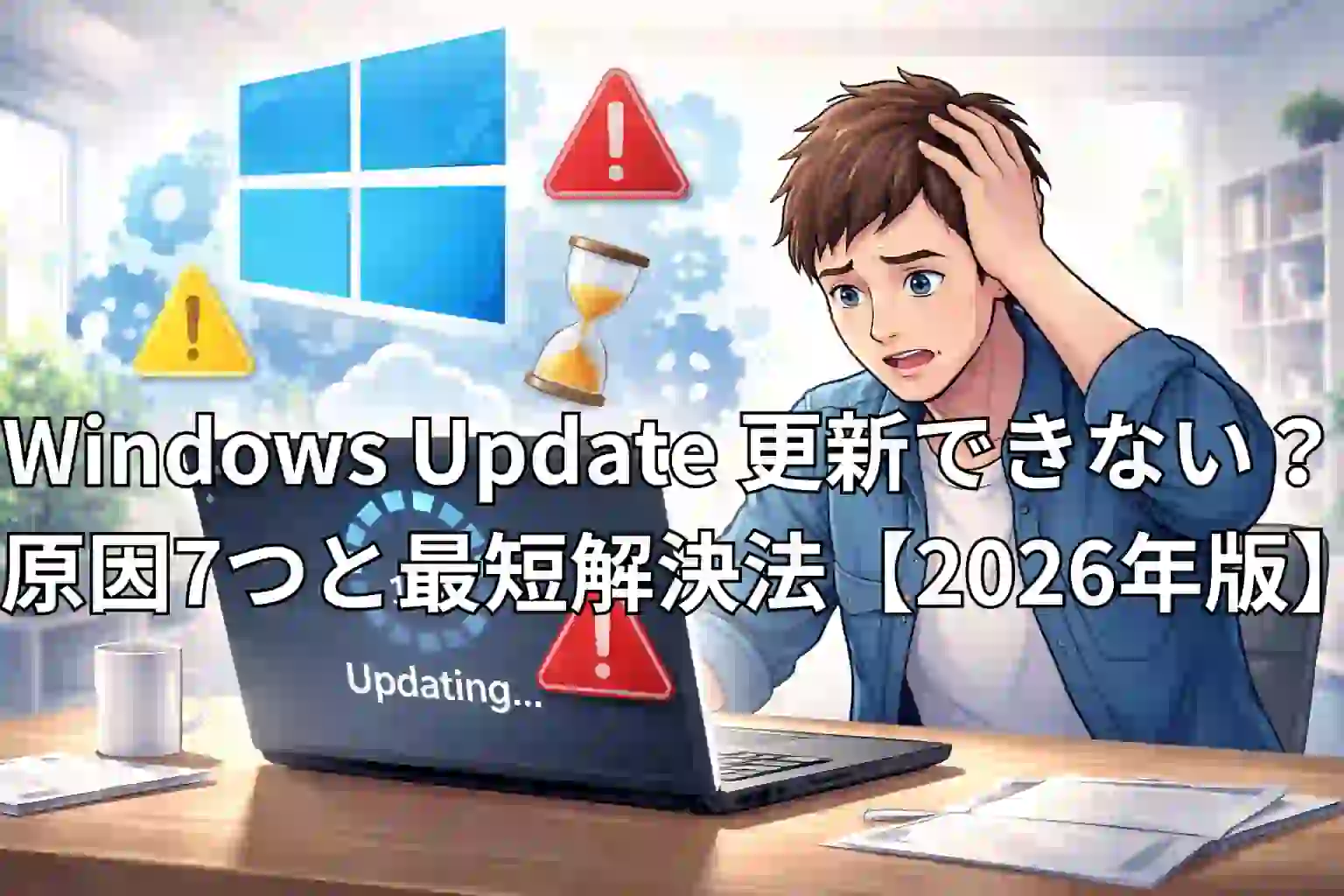 Windows Update 更新できない？原因7つと最短解決法【2026年版】