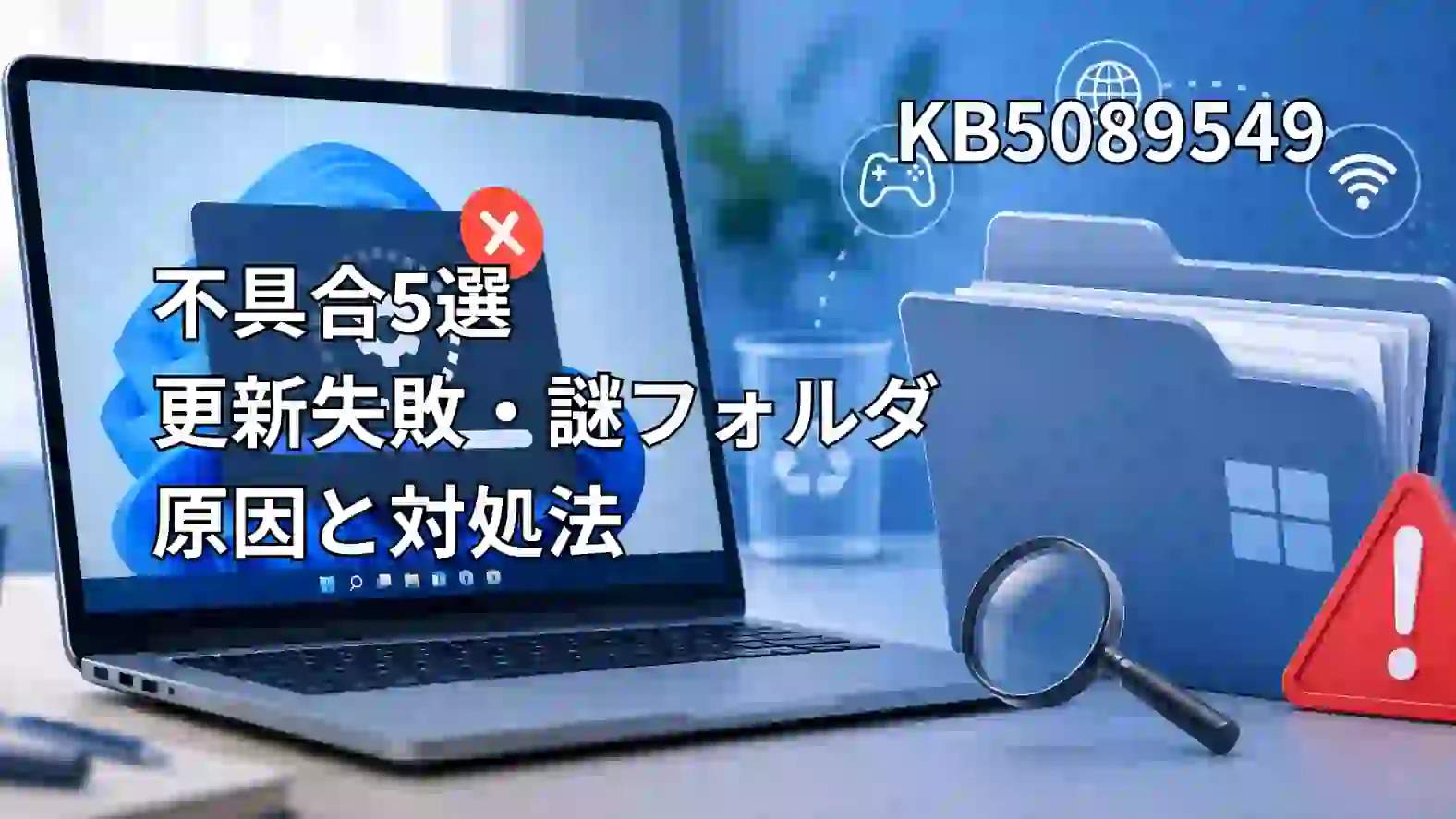 KB5089549不具合5選｜更新失敗・謎フォルダの原因と対処法